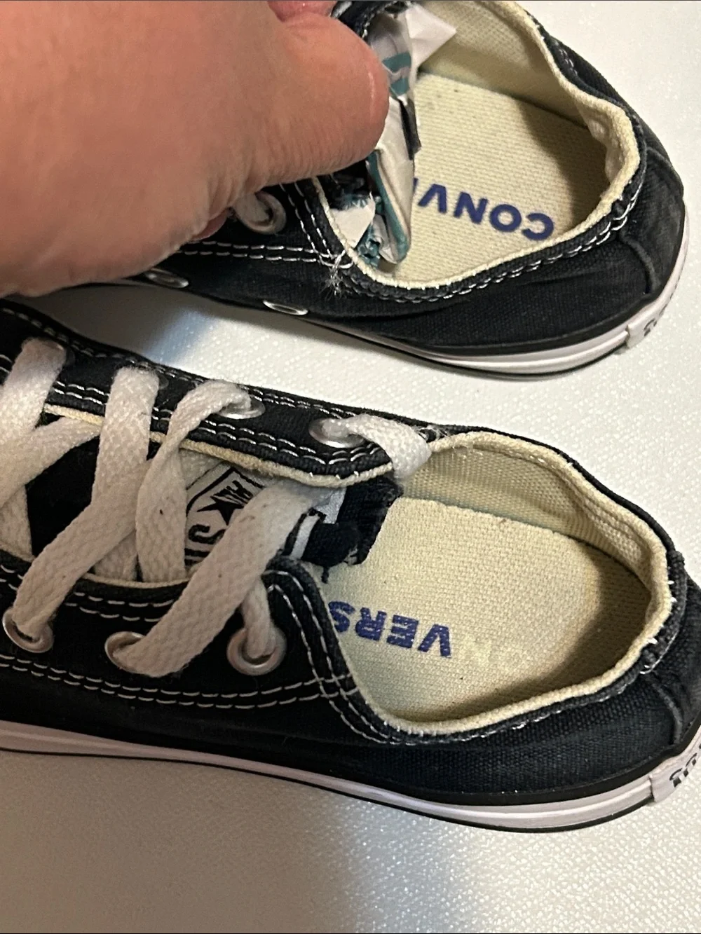 Converse Kids Black and White Low Top Sneakers